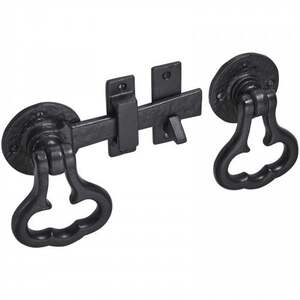 Betley Butterfly Antique Black Steel Ring Gate Latch