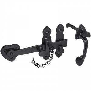 Cottage Thumb Gate Latch, Antique Black
