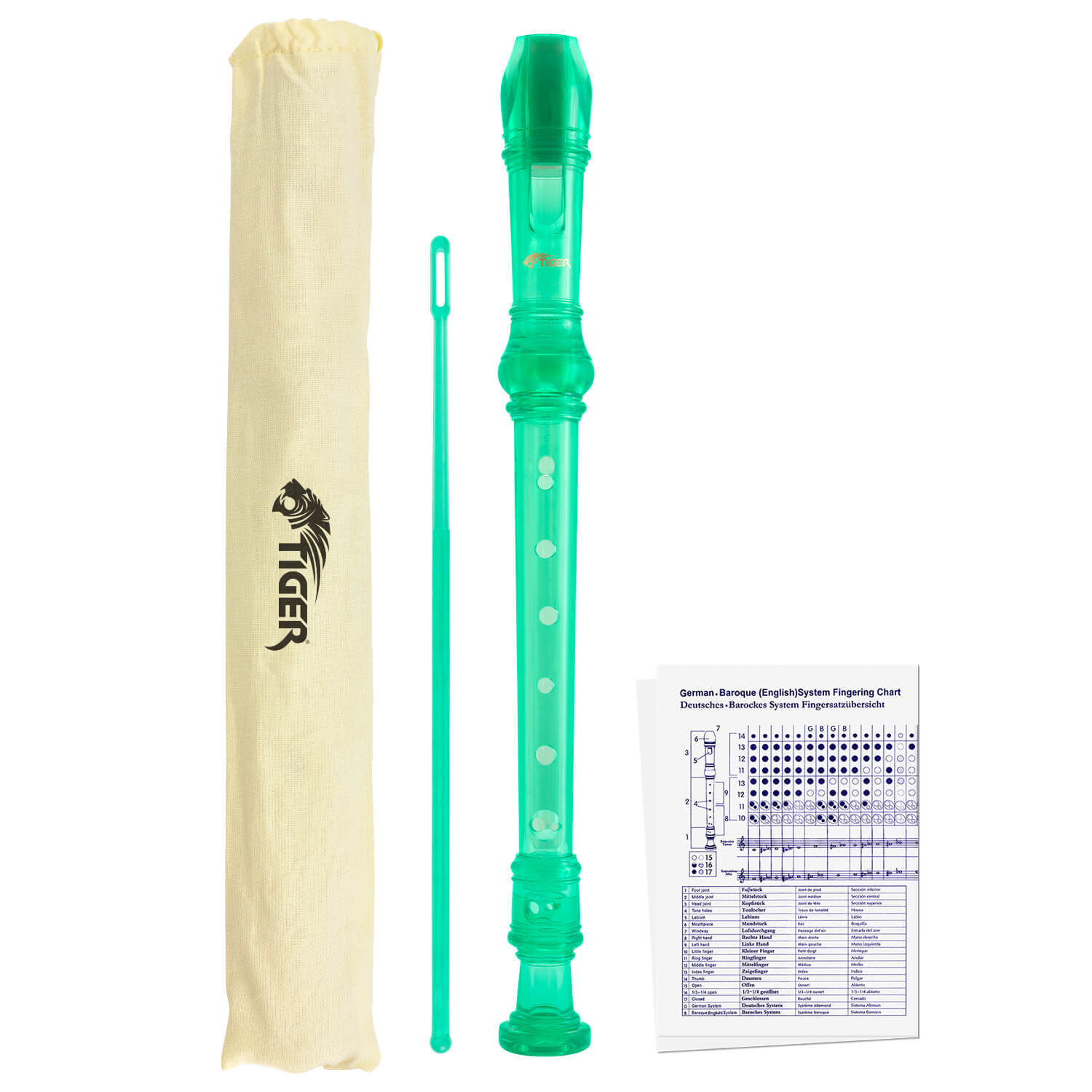 B&Q - Descant RecorderCarry Case & Cleaning Rod - Image 2