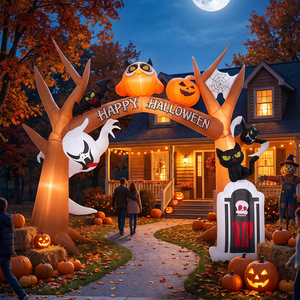 Halloween Light Up Inflatable Archway