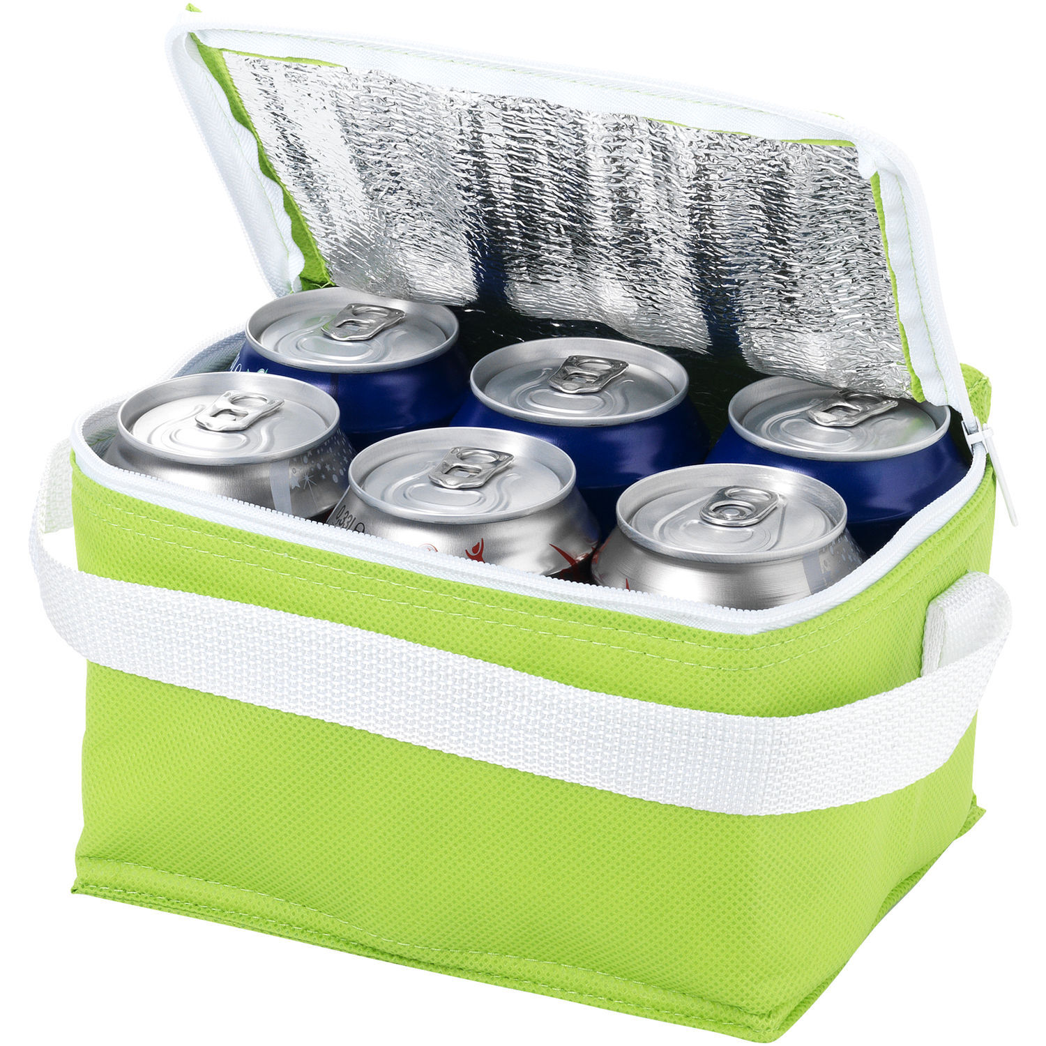 Bullet Spectrum 6 Can Cooler Bag (Pack Of 2) - Apple Green