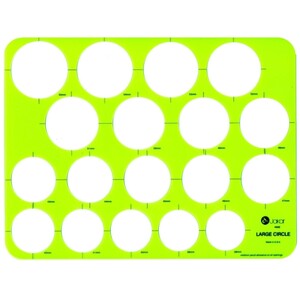 Large Circles Template 38mm to 55mm - Green