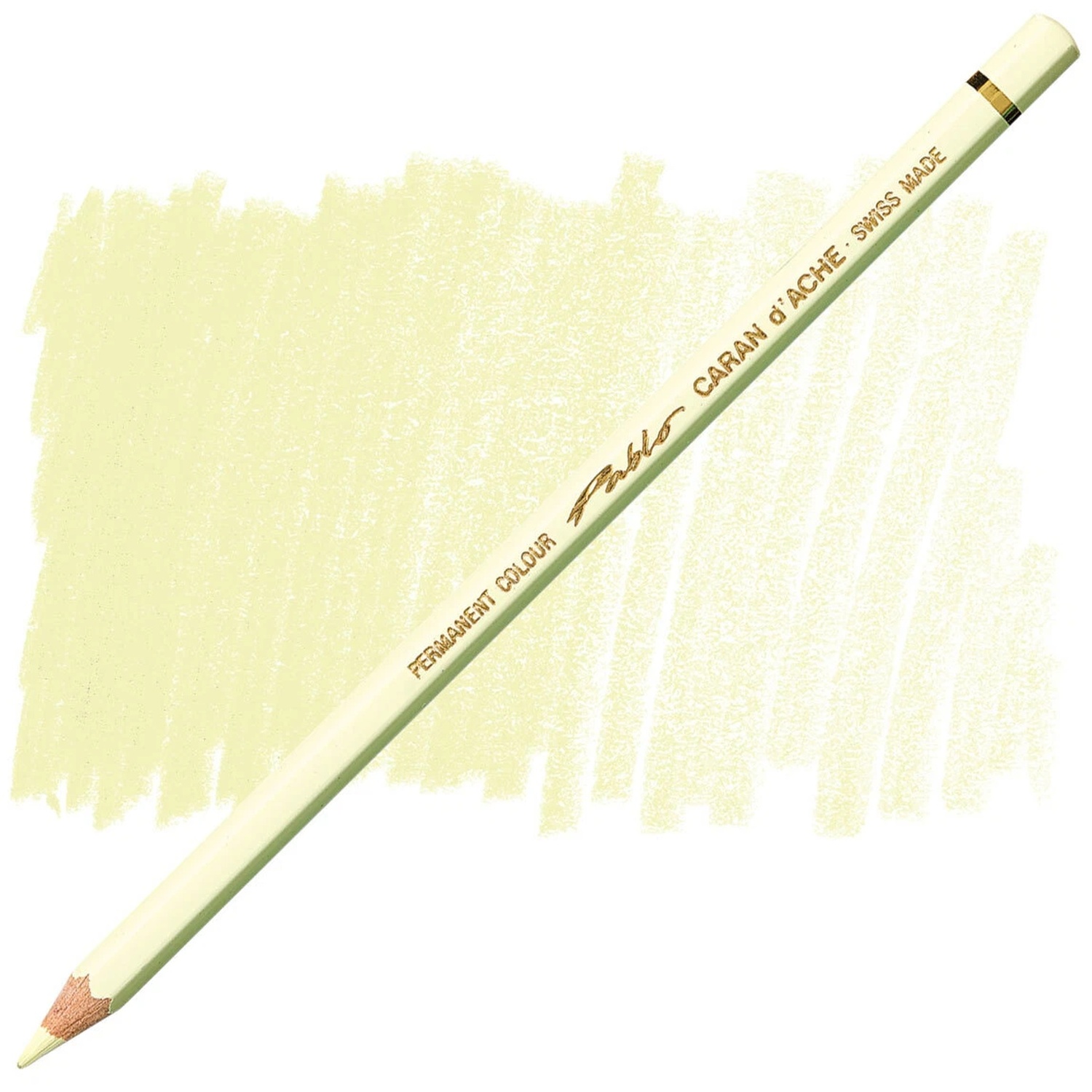 Caran d'Ache Pablo Coloured Pencil Wood Light Lemon Yellow 241 Drawing - Image 2