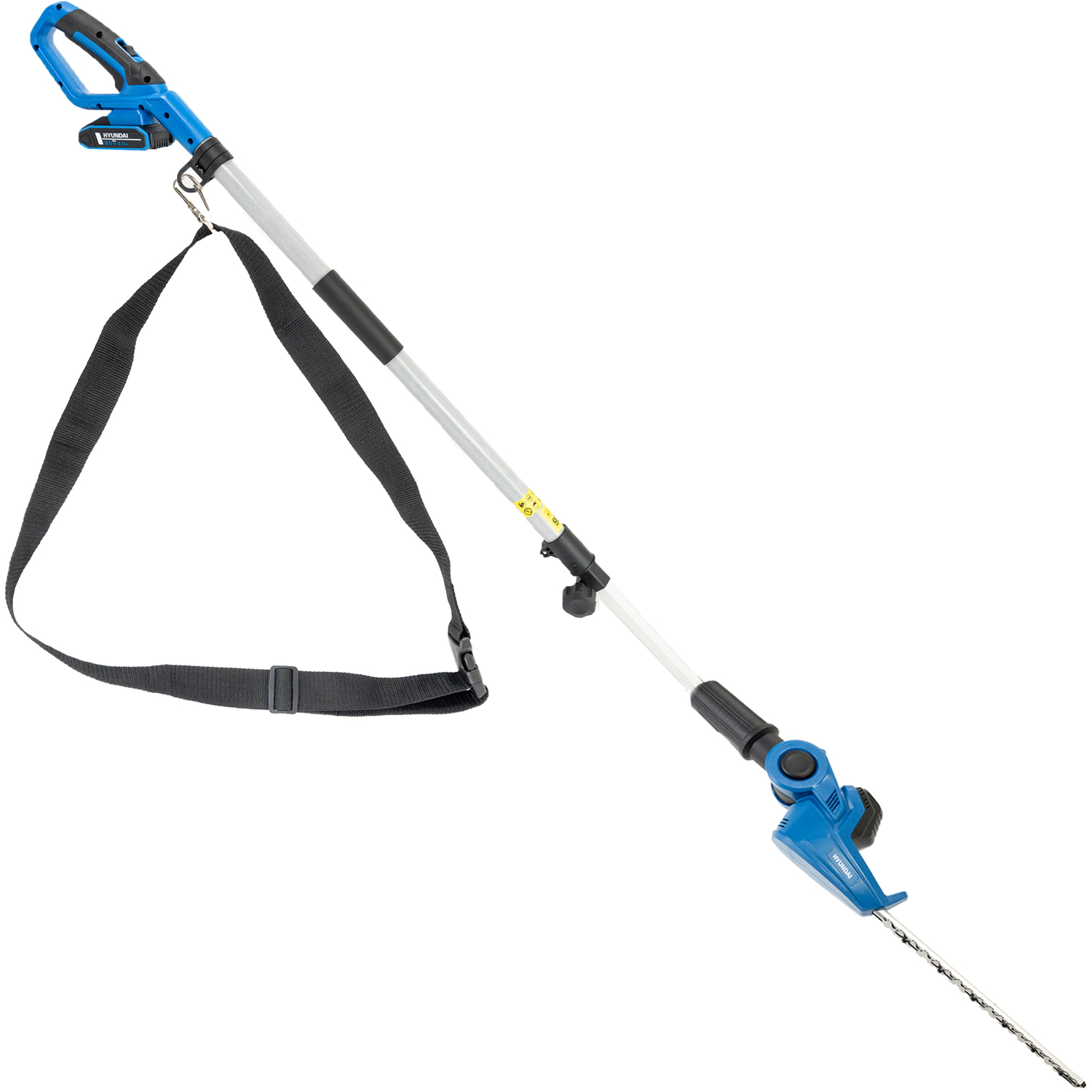 Hyundai Power Products Unisex Blue Hyundai 20V Cordless Long Reach Pole Hedge Trimmer Battery & Charger In Size 20 - Image 4