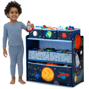 Space Adventures Multi Bin Toy Organizer