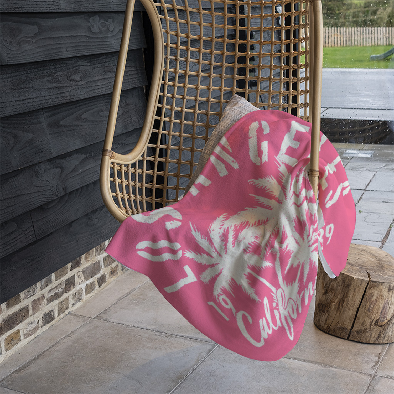 Los Angeles California Blanket - Pink