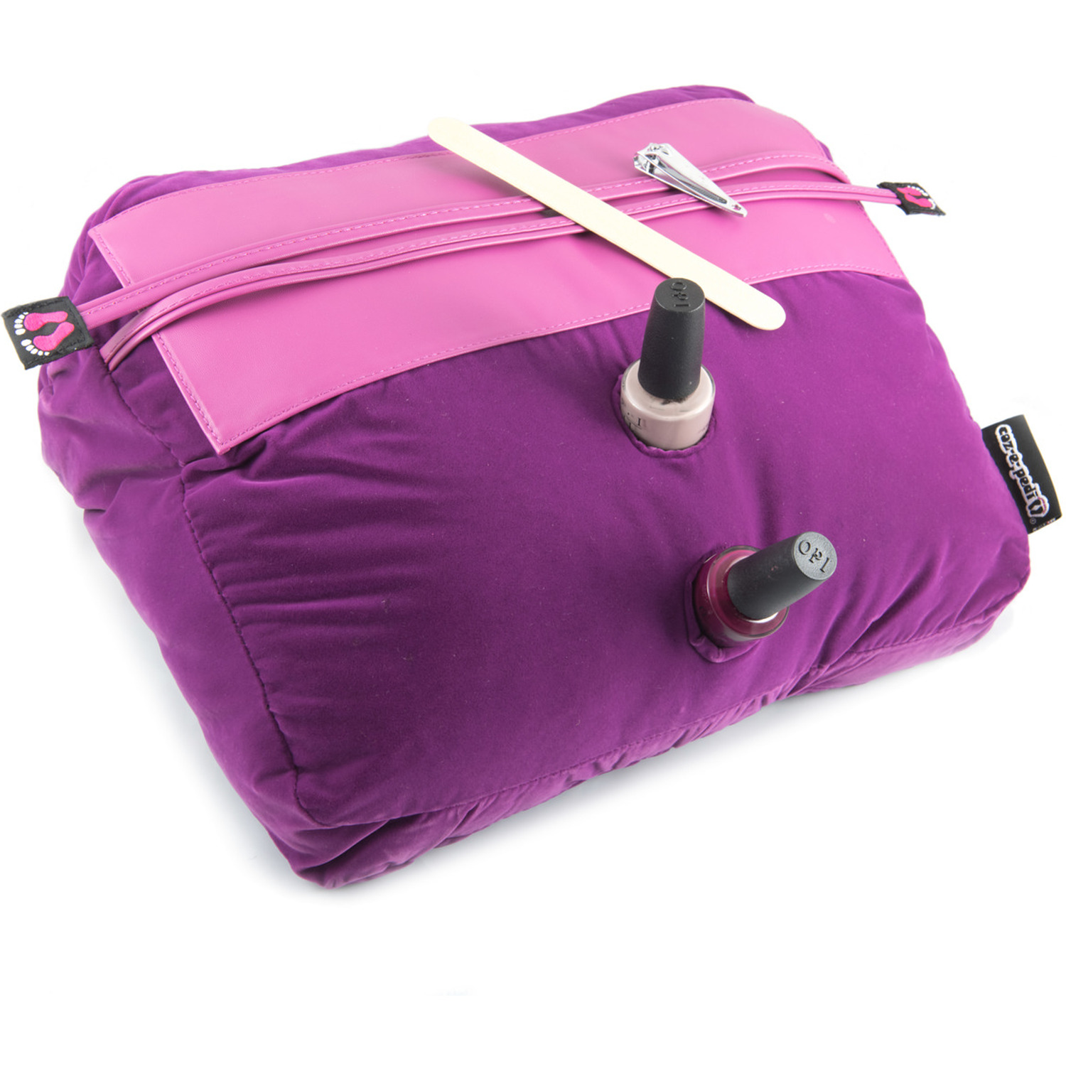 Coz-E-Nailbar Pedicure Pillow Manicure Cushion Purple Velvet - Purple