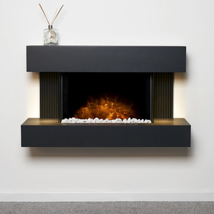 Adam Manola Wall Mounted Electric Suite with Remote in Charcoal Grey, 39  Inch