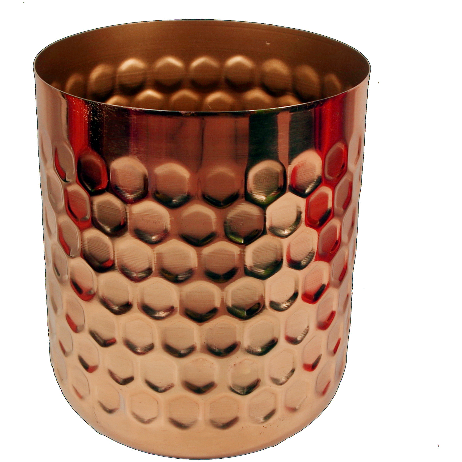 Leaf Honeycomb Metal Planter - Copper Orange - 18cm - Image 6