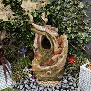 Knotted Twist Wood Effect Water Feature