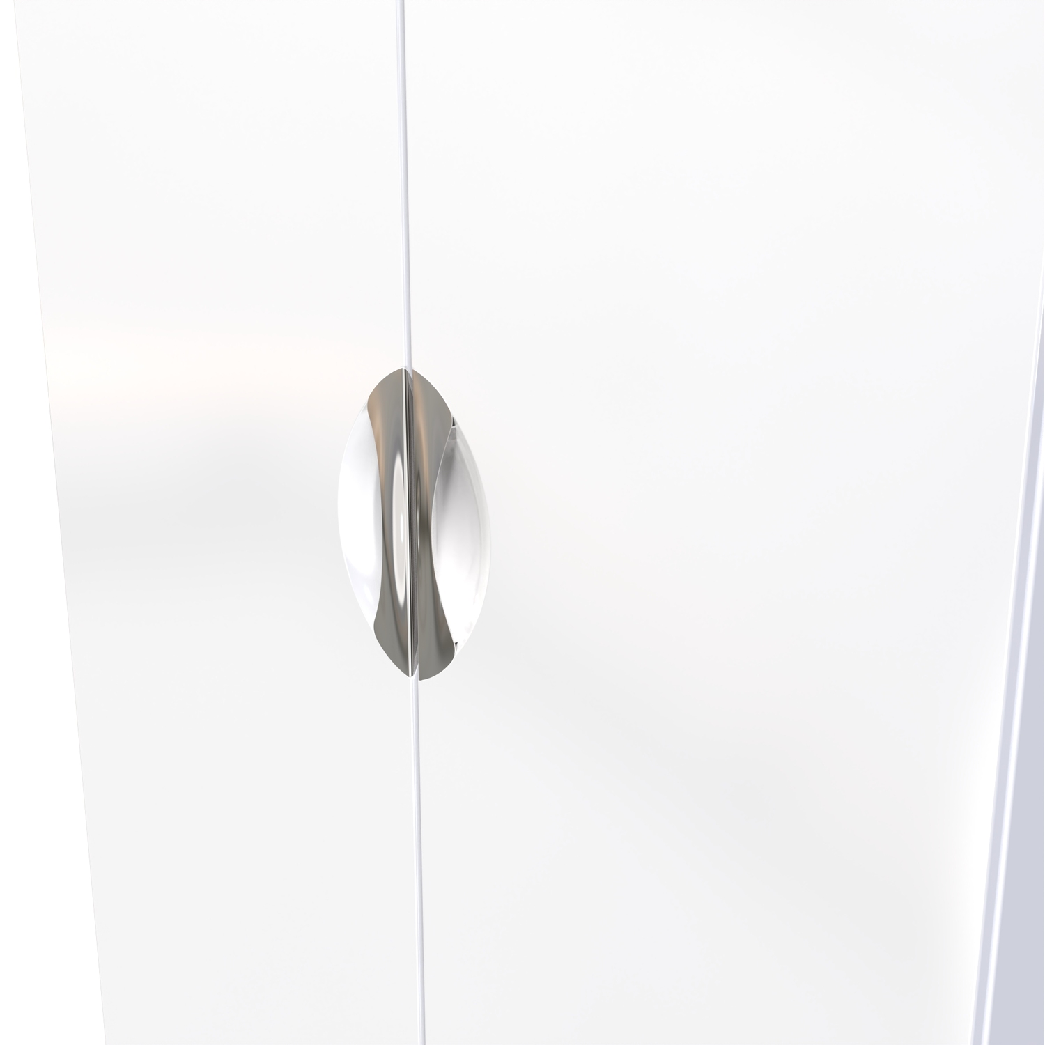 Camden Ready Assembled 2ft6in Plain Wardrobe - White Gloss White
