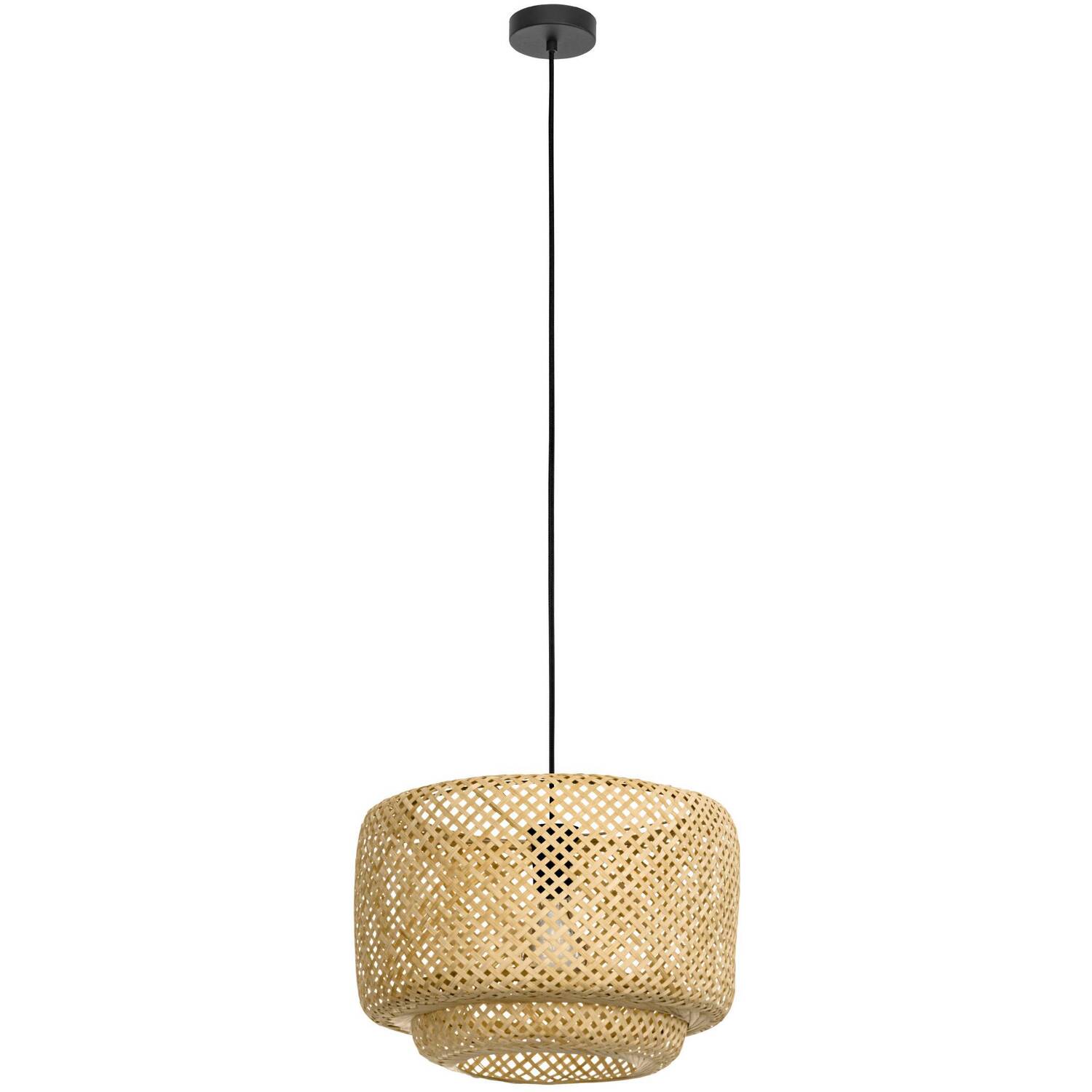 EGLO Hettonle Pendant BlackNatural - Black thumbnail