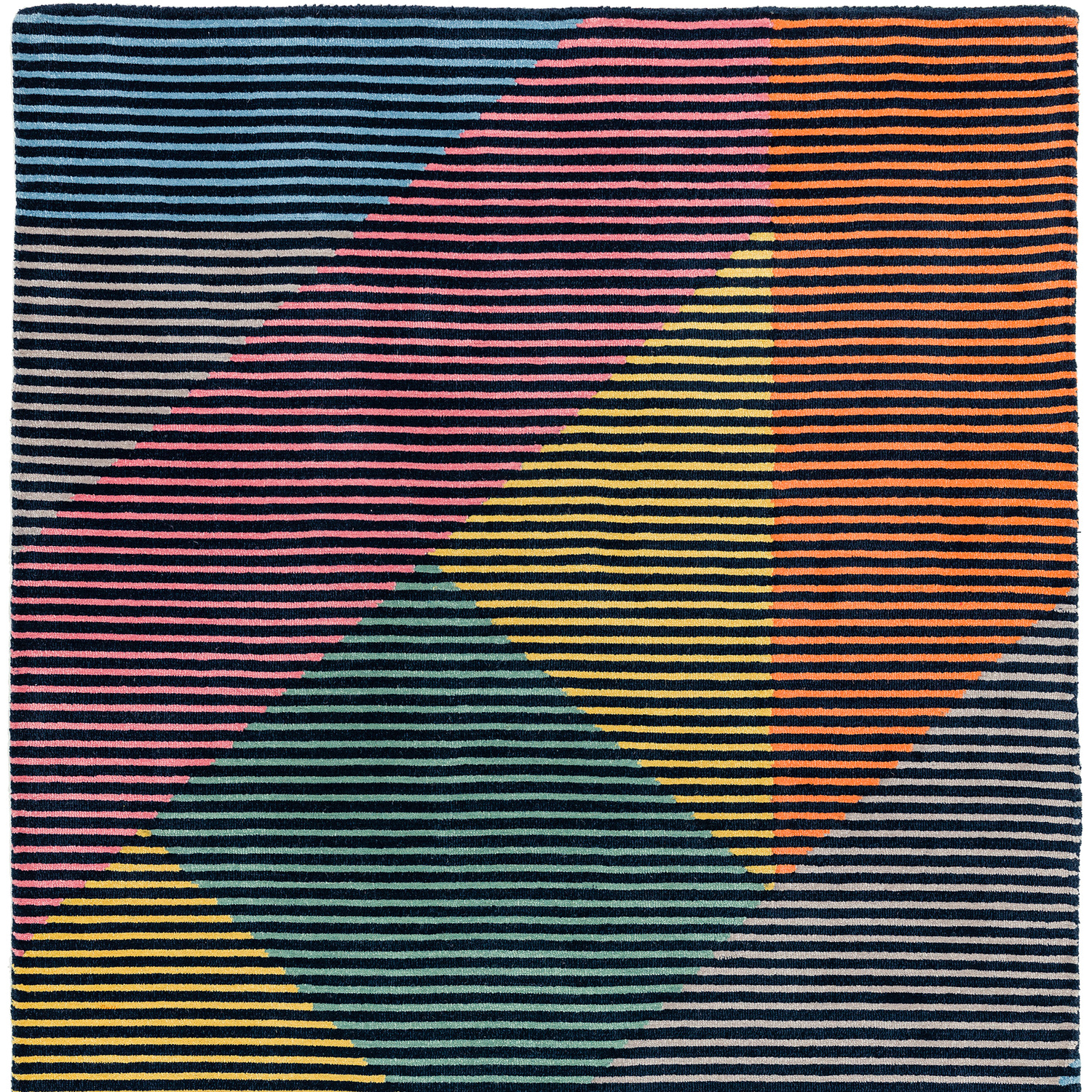 Flowing Dashes Rug Pattern Dash Dark Multi Rug