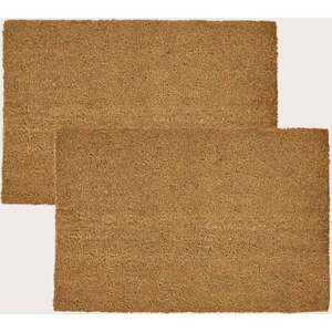 Set of 2 Plain Coir Doormats