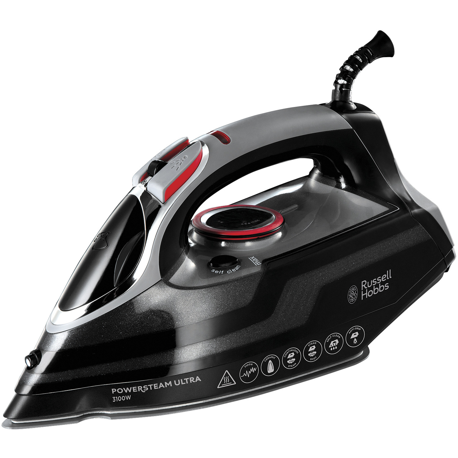 Image of Powersteam Ultra 3100W Vertical Steam Iron - Black