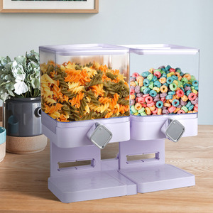 Dual Cereal Dispenser with Easy Control Knobs