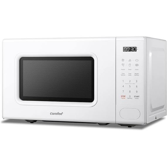 700W 20L Countertop Microwave Oven with 6 Cooking Presets