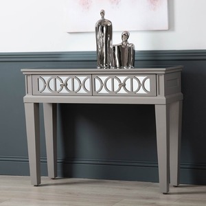 Shinny Grey Slim Modern Console Table for Living Room shot 5395592