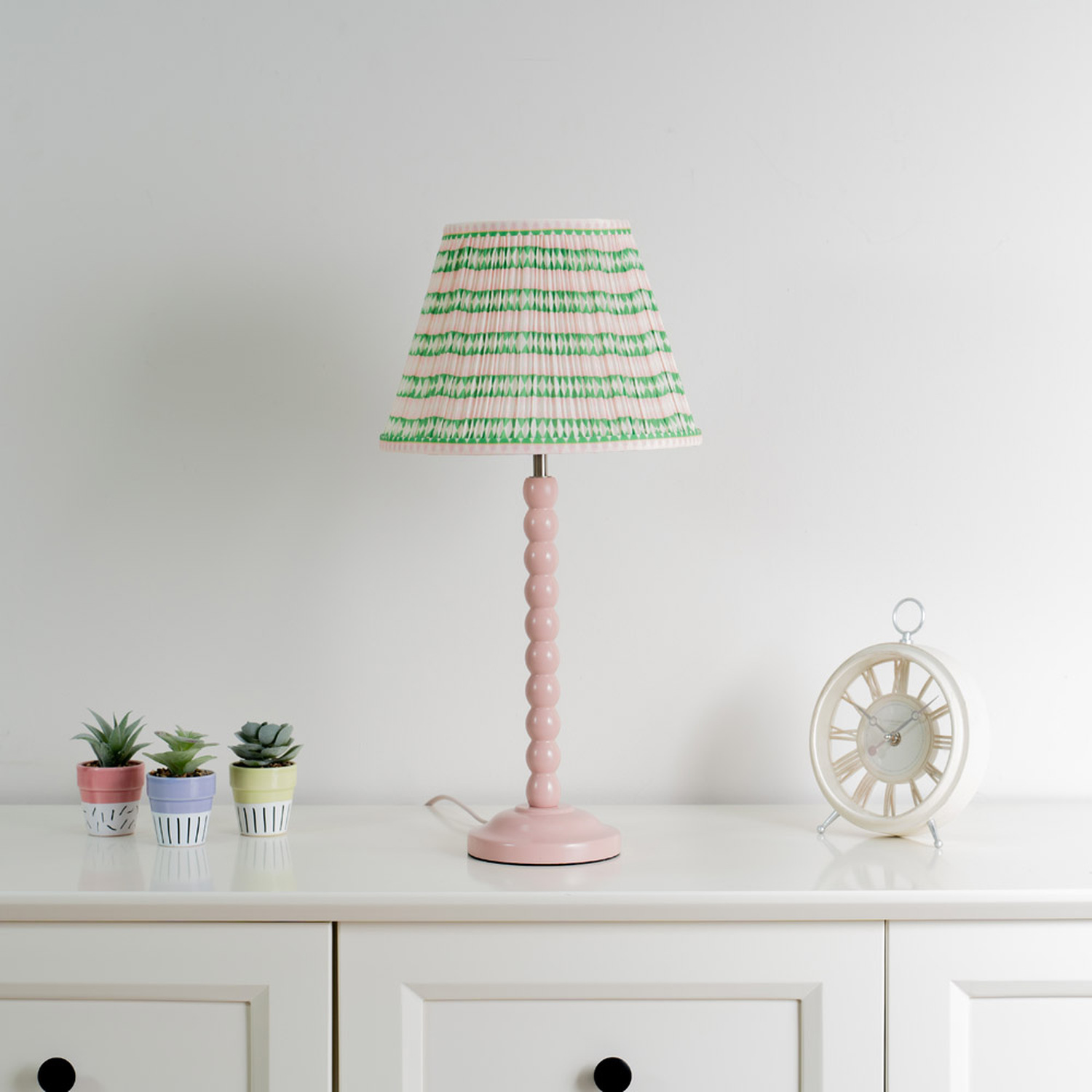 Image of Bobbins Rose Pink Table Lamp with&hellip;