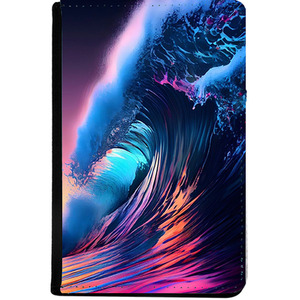 Waves Leather Passport Holder