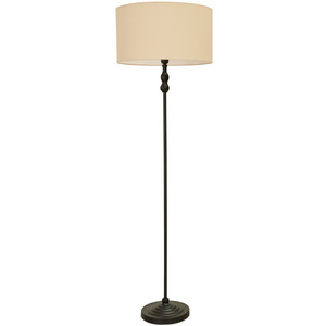 Maggie Floor Lamp with a Fabric Drum Shade