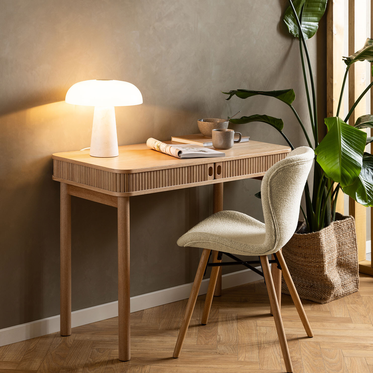 Langley Office Desk - Oak