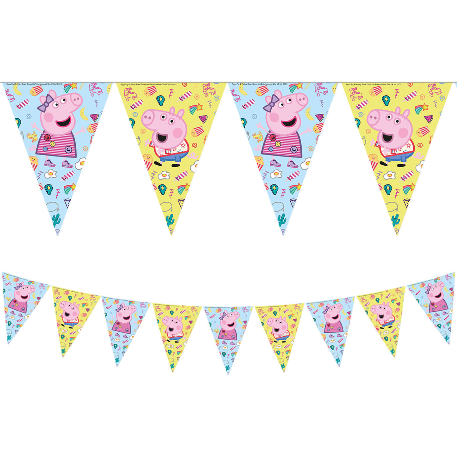 Peppa Pig Plastic Flag Banner