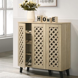 3 Door Shoe Cabinet Sonoma Oak