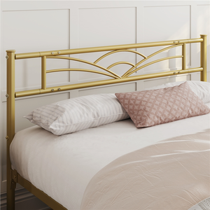 Antique Gold / Double Metal Bed Frame with Cloud Design shot 7334270
