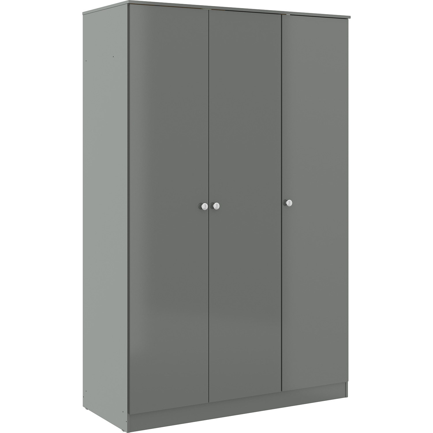 Denver 3 Door Wardrobe - Grey