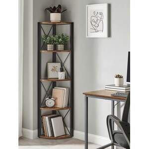 VASAGLE Industrial 5-Tier Corner Shelf