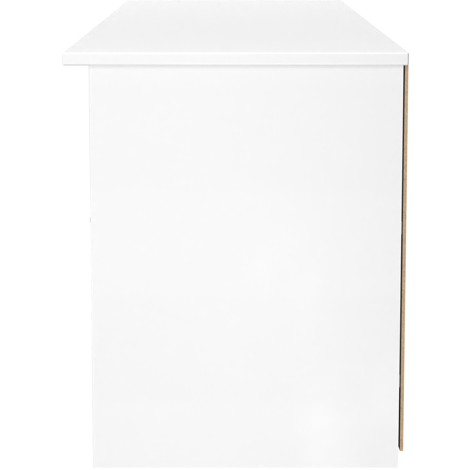 Worcester Ready Assembled Wide 1 Drawer Tv Media Unit - White Matt