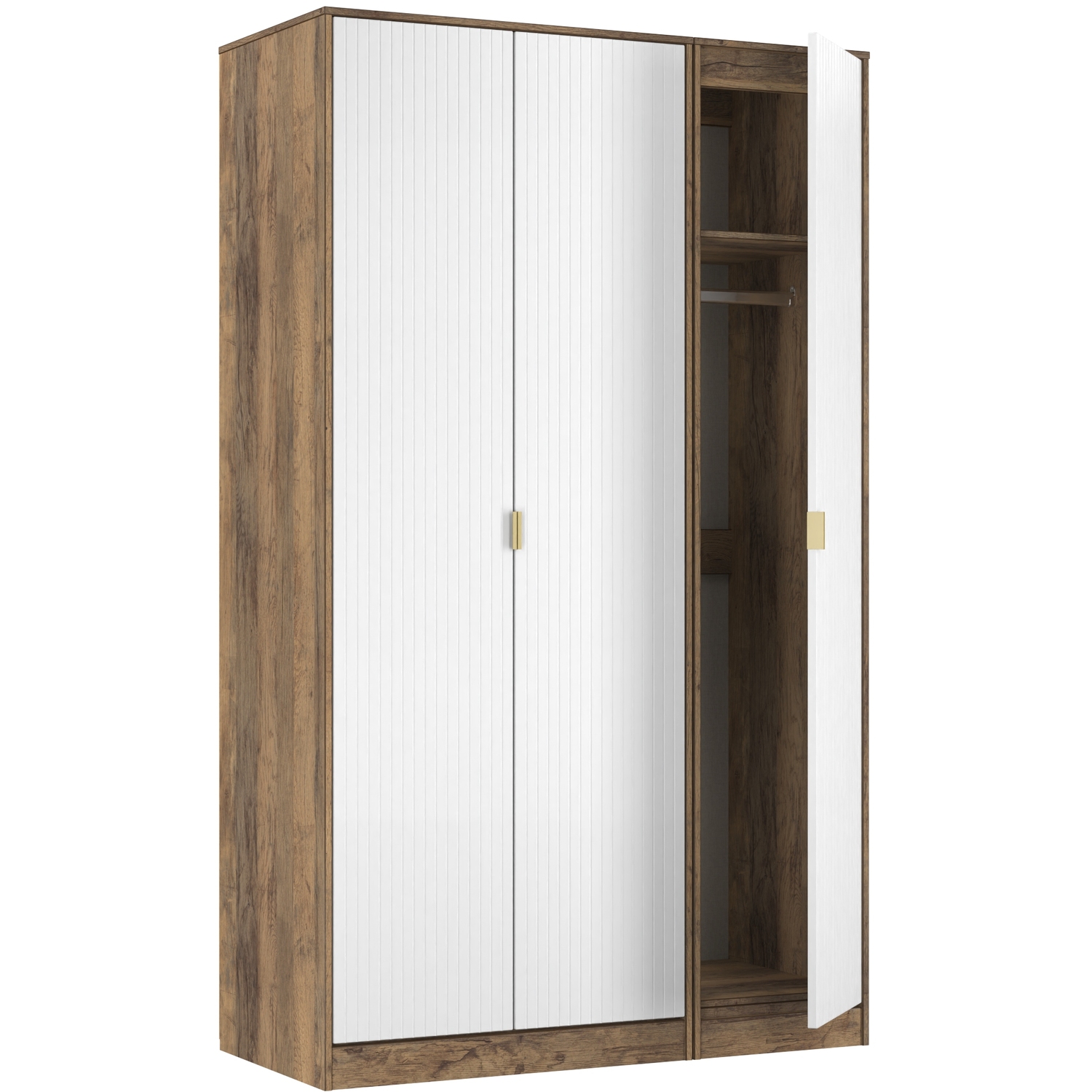 Nashville F Ready Assembled 3 Door Robe