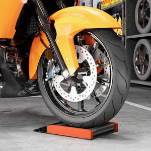 HOMCOM Motorcycle Wheel Cleaning Roller Stand
