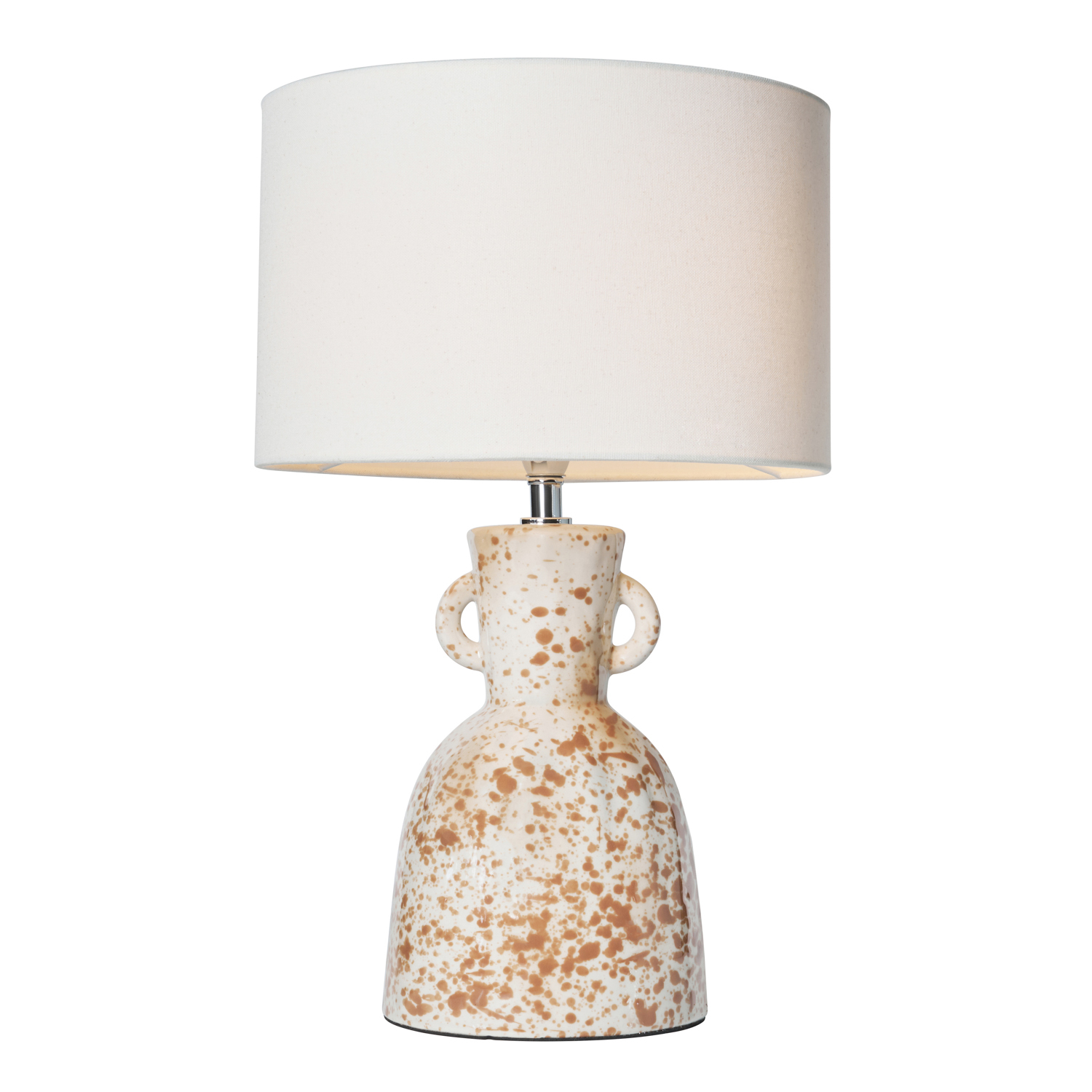 Pattie Ceramic Splatter Effect Table Lamp - Natural