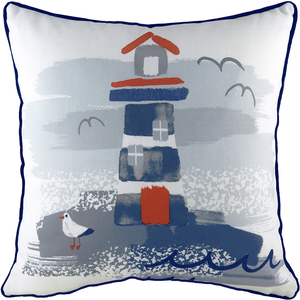 Nautical Lighthouse Rectangular Cushion 43 x 43cm