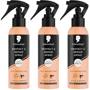 Schwarzkopf Styling Protect  Repair Spray 150ml Heat Defence Hair Care, 3 Pack