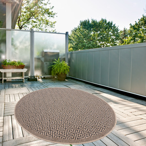 Nature Collection Circle Geometric Outdoor Rug