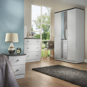 Nancy Ready Assembled 2 Door Wardrobe