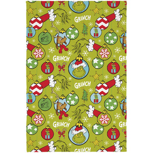 The Grinch Baubles Throw