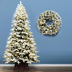 The Pre-Lit Snowy Alpine Tree