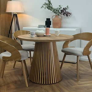Ruston Round Extendable Table with Slats