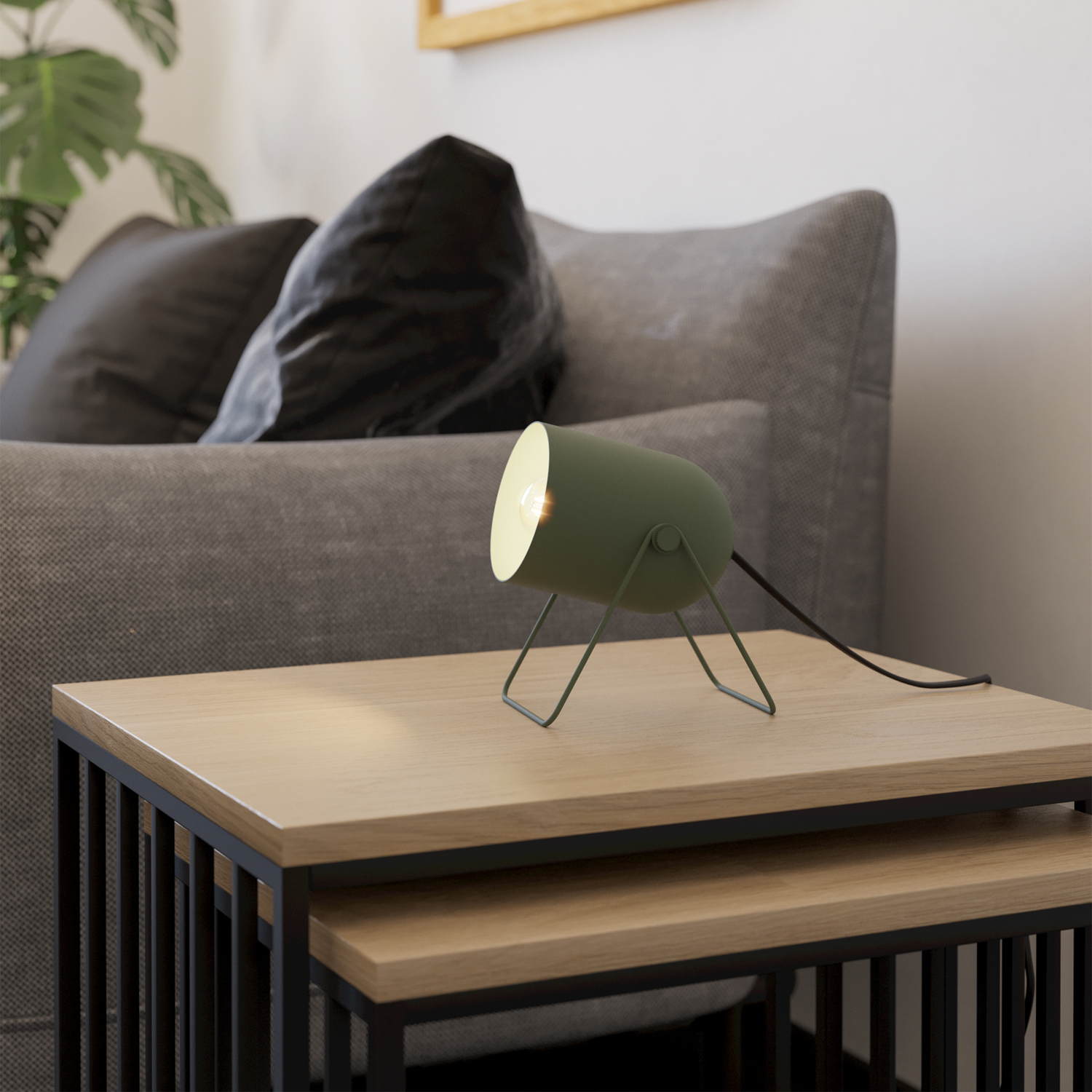 Image of Eglo Tilston Steel Minimalist Desk Lamp,&hellip;
