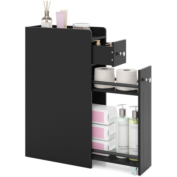 4-Tier Narrow Toilet Side Storage Cabinet