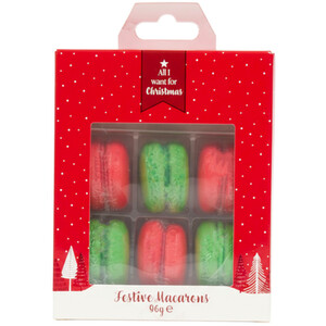 Pack of 6 Festive Dog Macarons