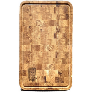 Large Oak Wood Chess Pattern Cutting Board