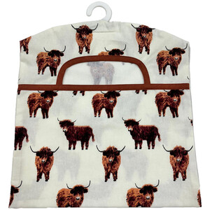 Highland Cow Printed Peg Bag