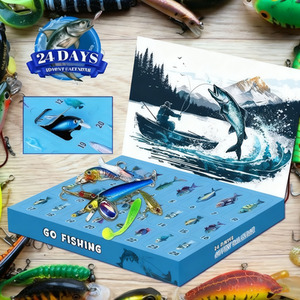 24 Days Christmas Countdown Fish Tackle Set