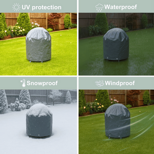 Grey / 4 Burner Heavy Duty Waterproof UV Outdoor BBQ Grill Protective Cover  shot 11317181