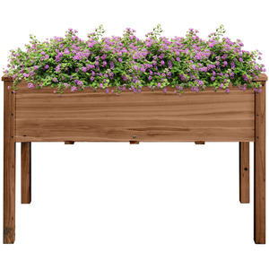 Yaheetech Rectangle Planter Raised Bed for Yard